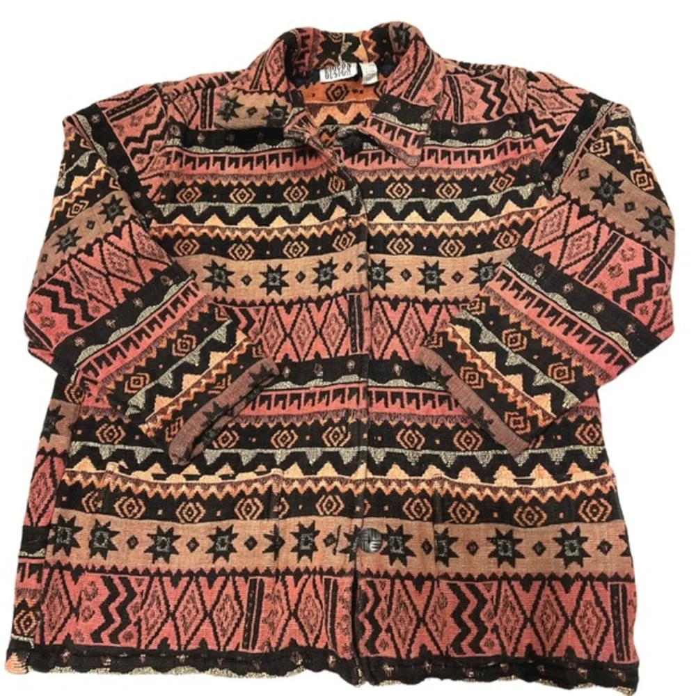 Vibtage Chico Design Tapestry Jacket, size 2 - Picture 1 of 6